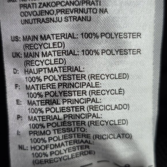 Womens Adidas Black Full Zip Jacket White Stripes Long Sleeve 100% Polyester M - Picture 3 of 8